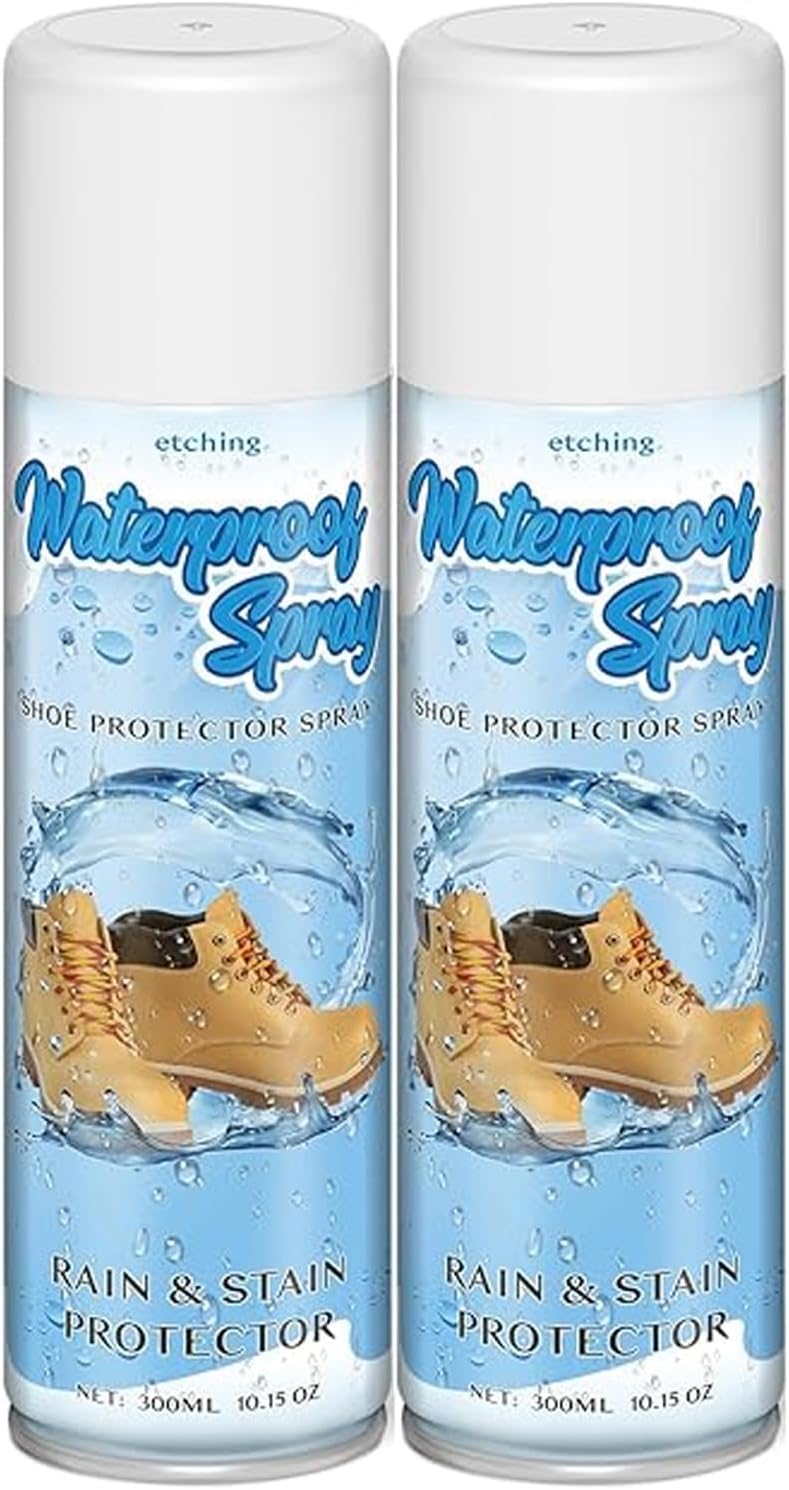 etching Shoe Protector Spray, Suede Protector Spray (2 Pack), Rain & Stain Waterproof Protection for Pillows, Couches, Fabric Furniture, Shoes, Purses and More, Long Lasting Protection - Image 1